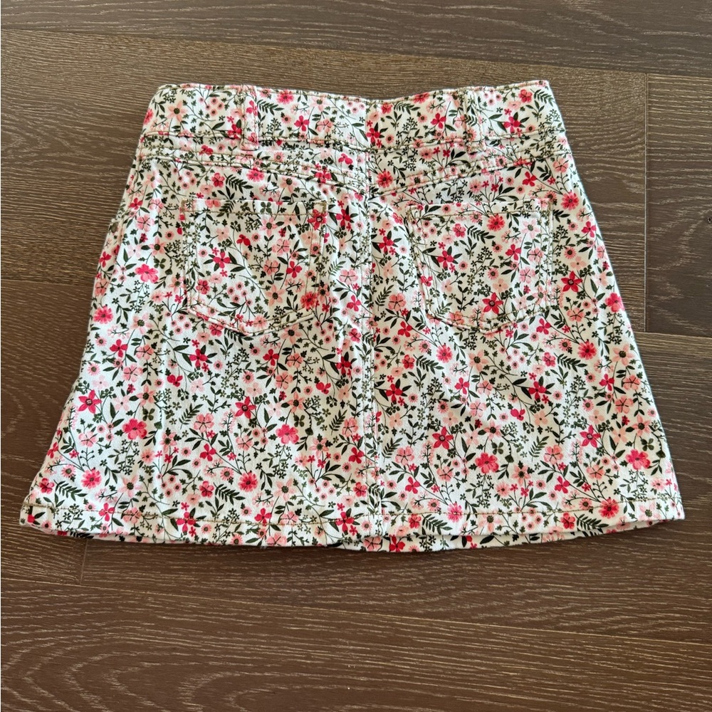 Carter's Pink and Green Floral Mini Skirt